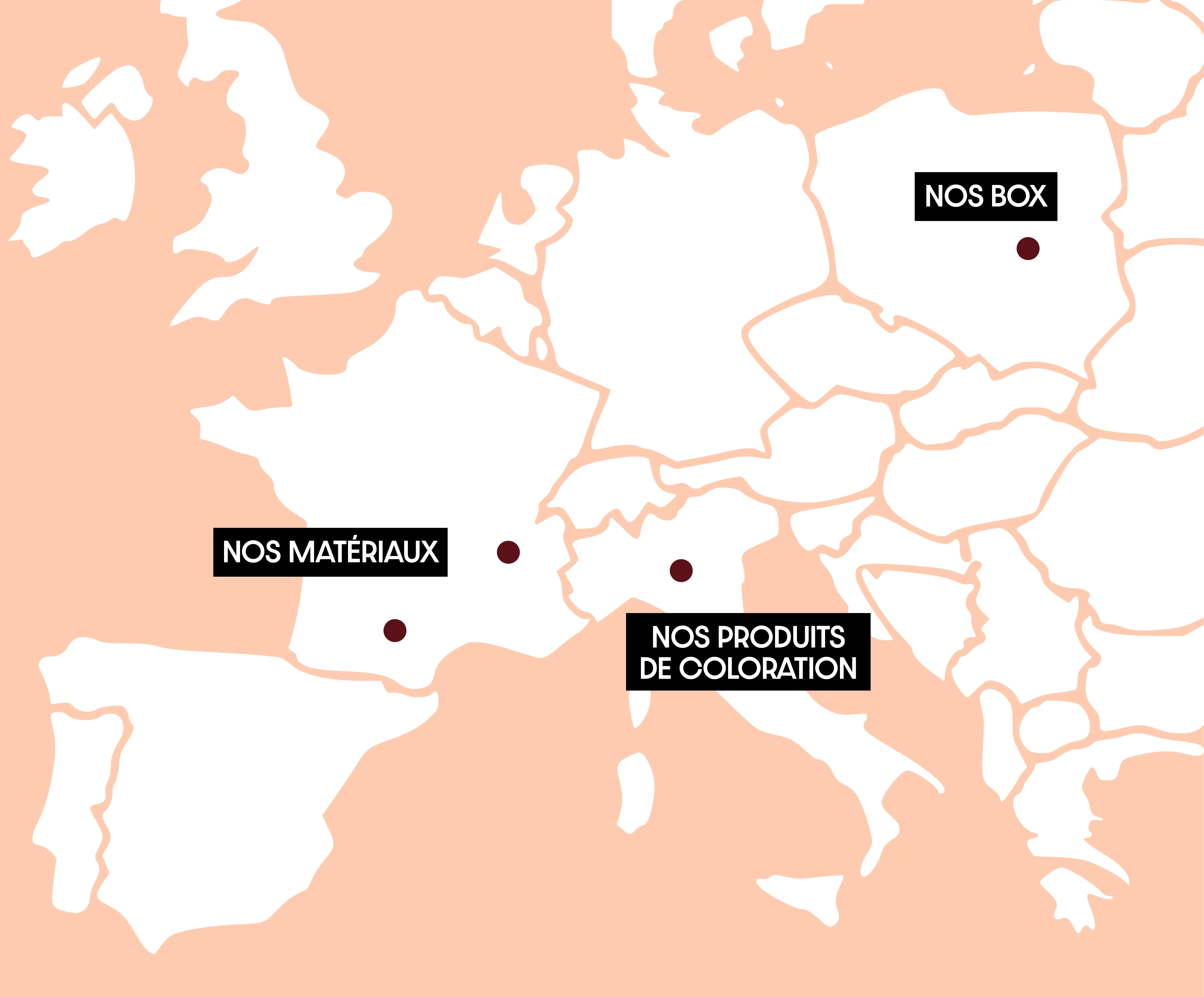 carte localisation les ginnette, produits capillaires